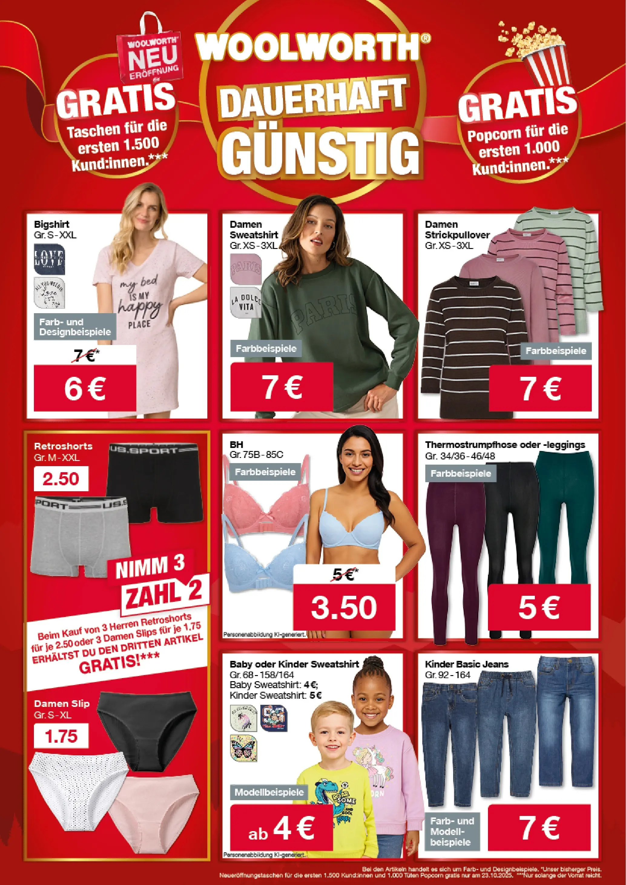 Woolworth - Servus Villach! von 19.10.2025 - Aktuelle Angebote | Seite: 3 | Produkte: Leggings, Slip, Jeans
