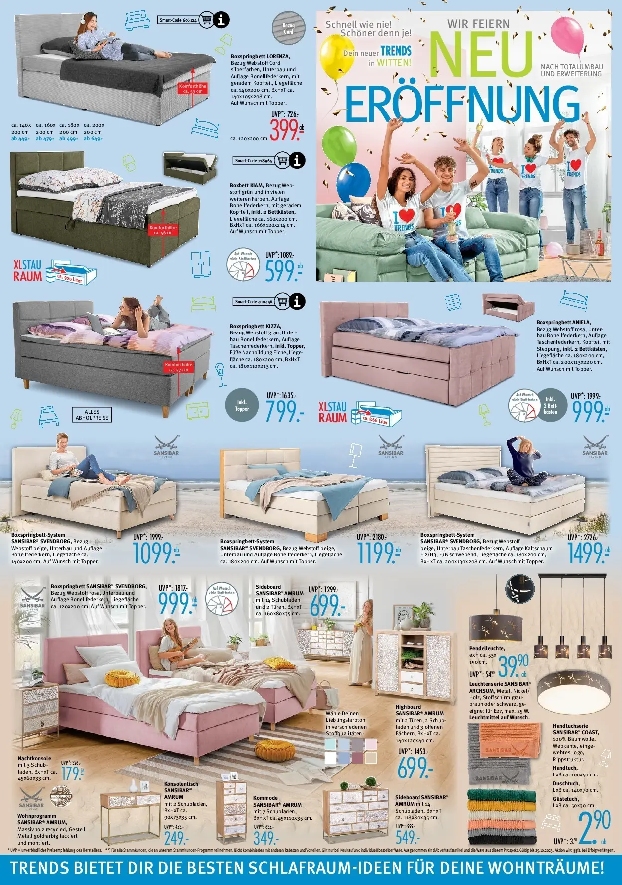 Trends Prospekt Witten	 (ab 11.10.2025) zum Blättern | Seite: 4 | Produkte: Top, Sideboard, Liege, Topper