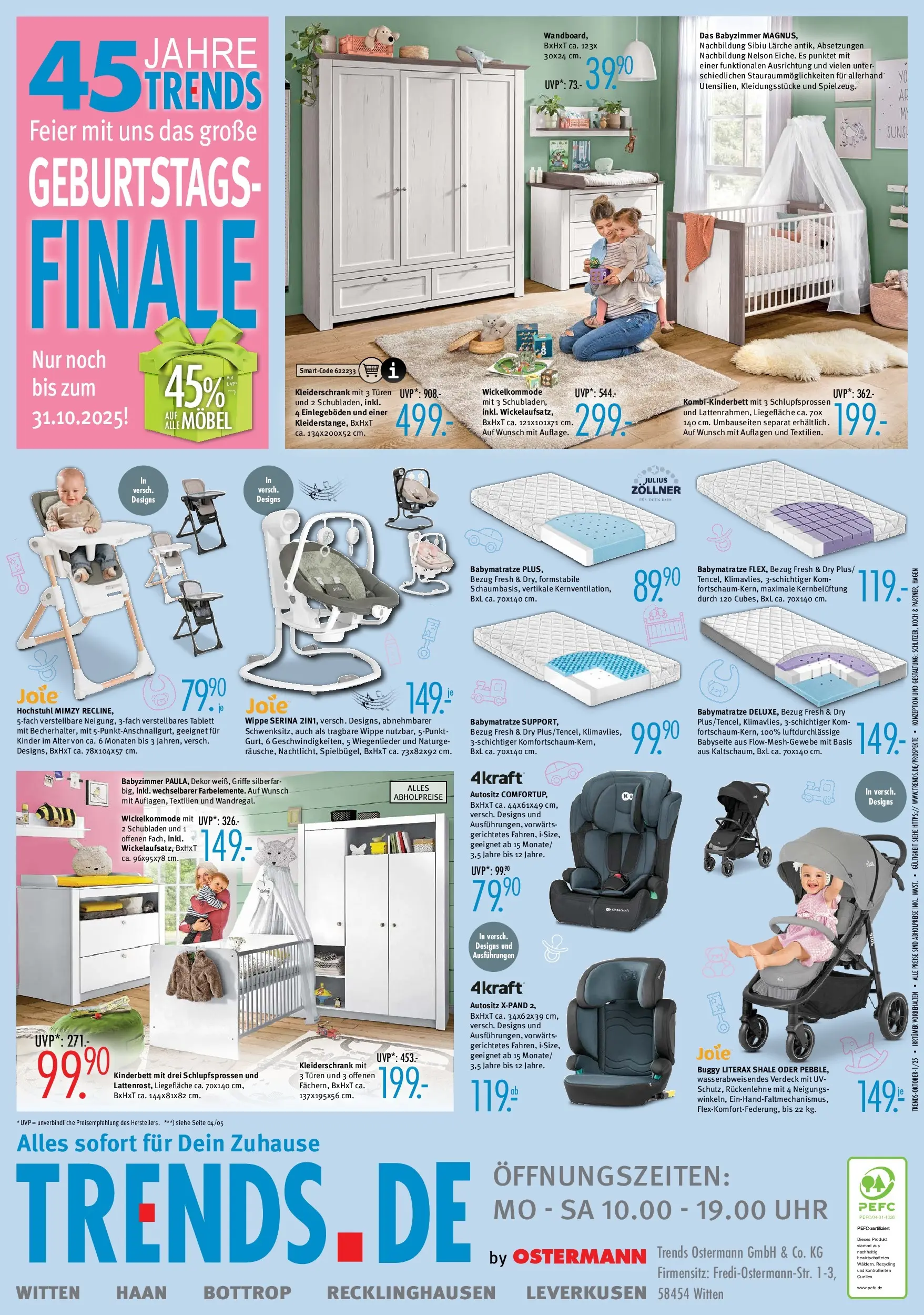 Trends Prospekt Haan	 (ab 11.10.2025) zum Blättern | Seite: 8 | Produkte: Kleiderschrank, Uhr