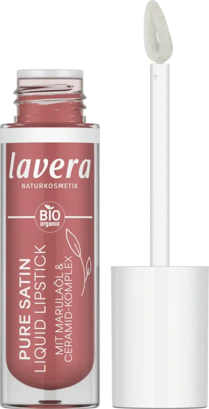 lavera NATURKOSMETIK Lippenstift Liquid Pure Satin 02 Nude Petal