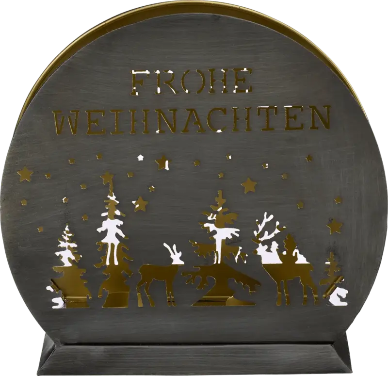 Dekorieren & Einrichten Teelichthalter "Frohe Weihnachten"