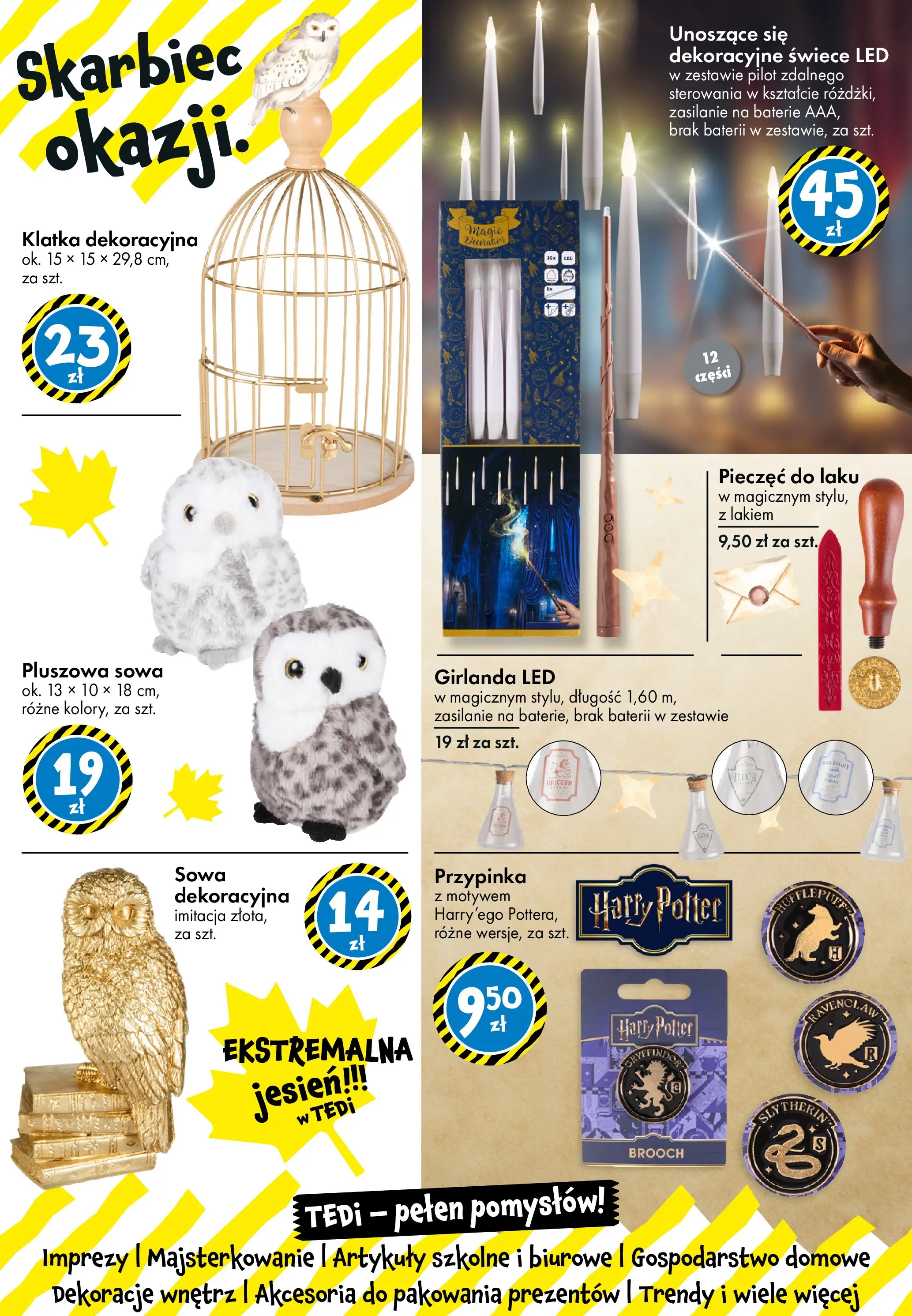 TEDi Gazetka od (10.10.2025 - 18.10.2025) | Strona: 2 | Produkty: Baterie, Artykuły szkolne, Świece