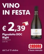 Cadoro Vino in festa - al 15.10.2025