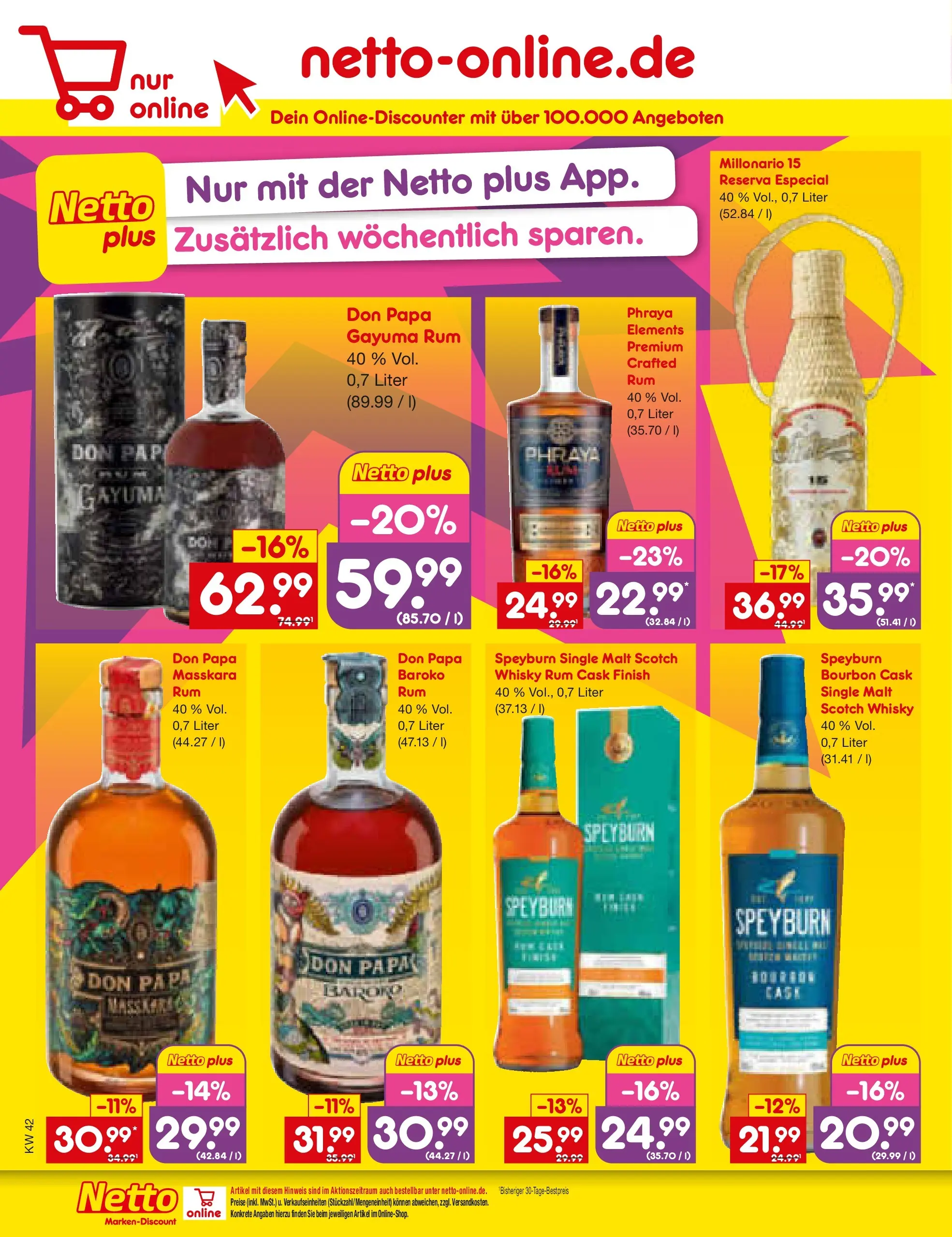 Netto Marken-Discount prospekt Rodgau	 (ab 13.10.2025) » Angebote | Seite: 56 | Produkte: Whisky, Rum, Finish, Bourbon