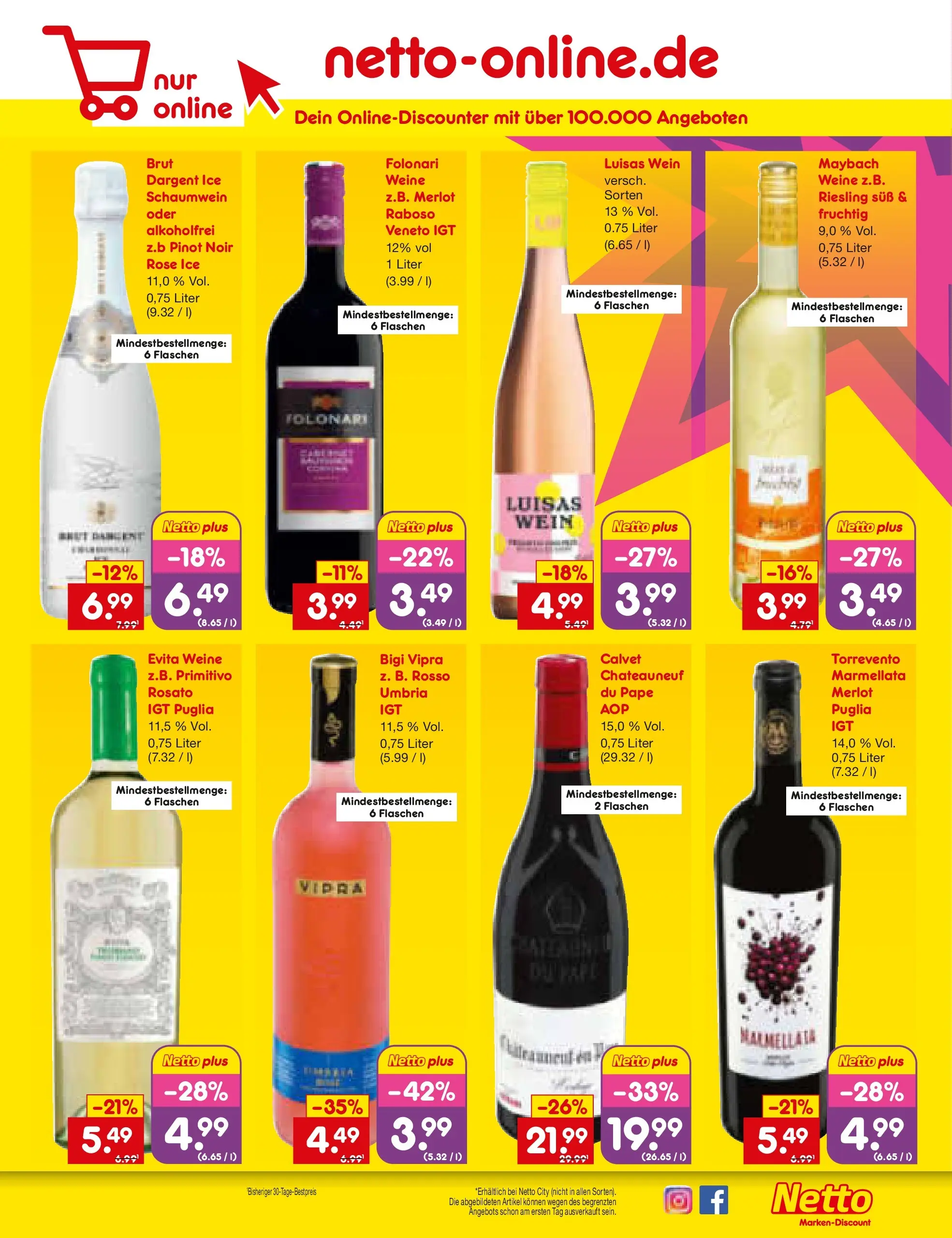 Netto Marken-Discount prospekt Rodgau	 (ab 13.10.2025) » Angebote | Seite: 57 | Produkte: Merlot, Wein