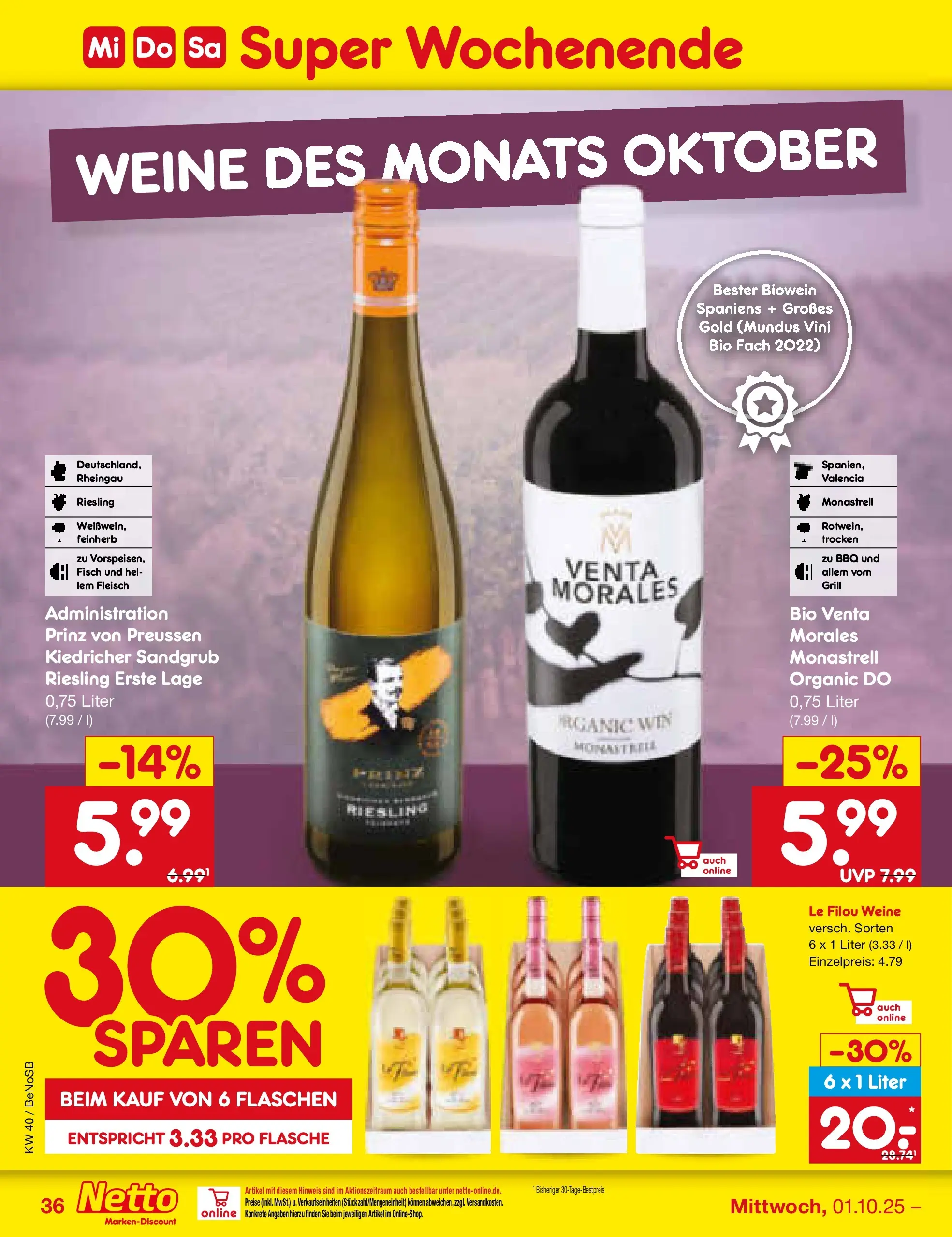 Netto Marken-Discount prospekt Brietlingen	 (ab 12.10.2025) » Angebote | Seite: 24 | Produkte: Grill, Le filou, Fisch, Fleisch