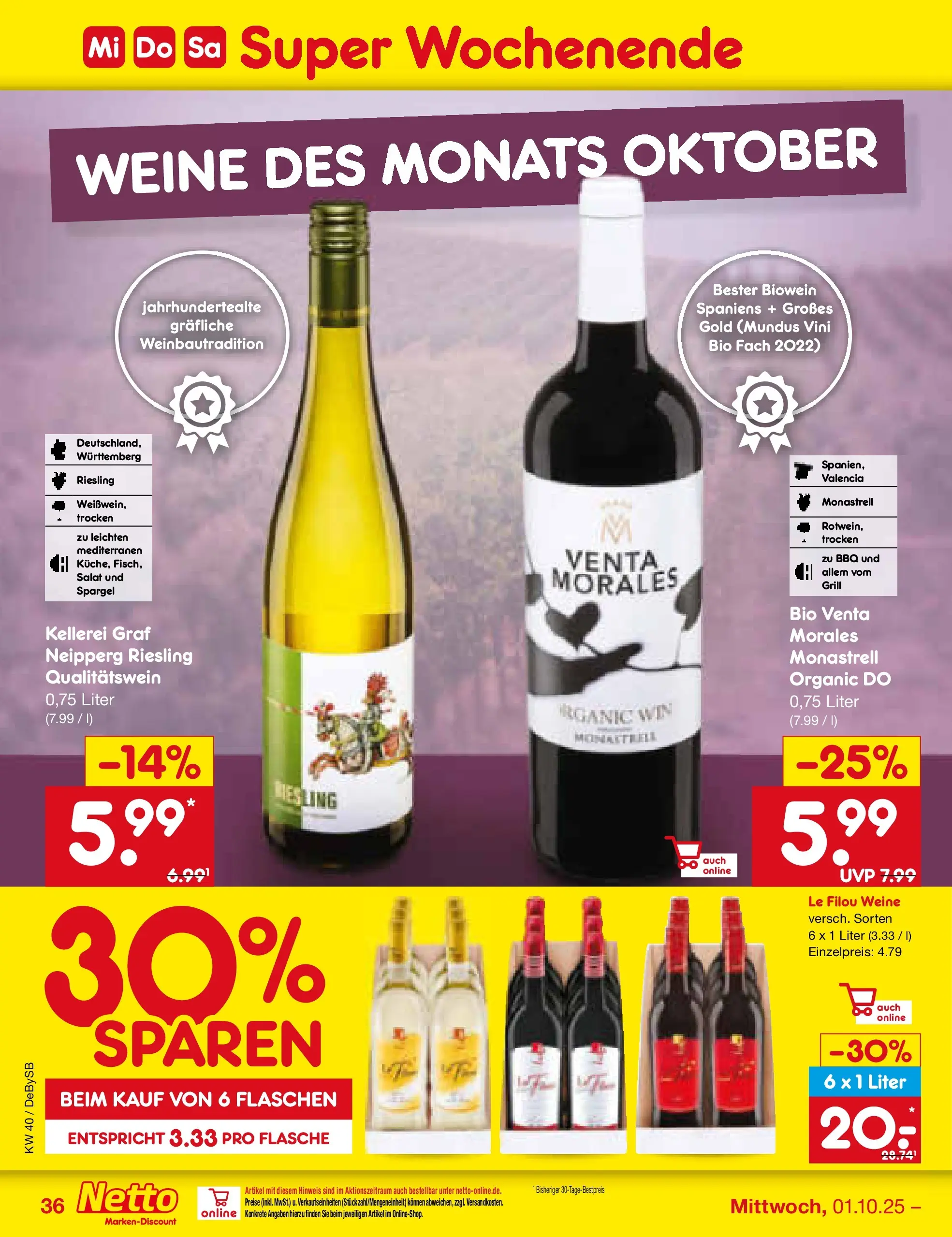 Netto Marken-Discount prospekt Waiblingen-Bittenfeld (ab 13.10.2025) » Angebote | Seite: 24 | Produkte: Grill, Le filou, Spargel, Salat Netto Marken-Discount prospekt Waiblingen-Bittenfeld (ab 13.10.2025) » Angebote | Seite: 24 | Produkte: Grill, Le filou, Spargel, Salat