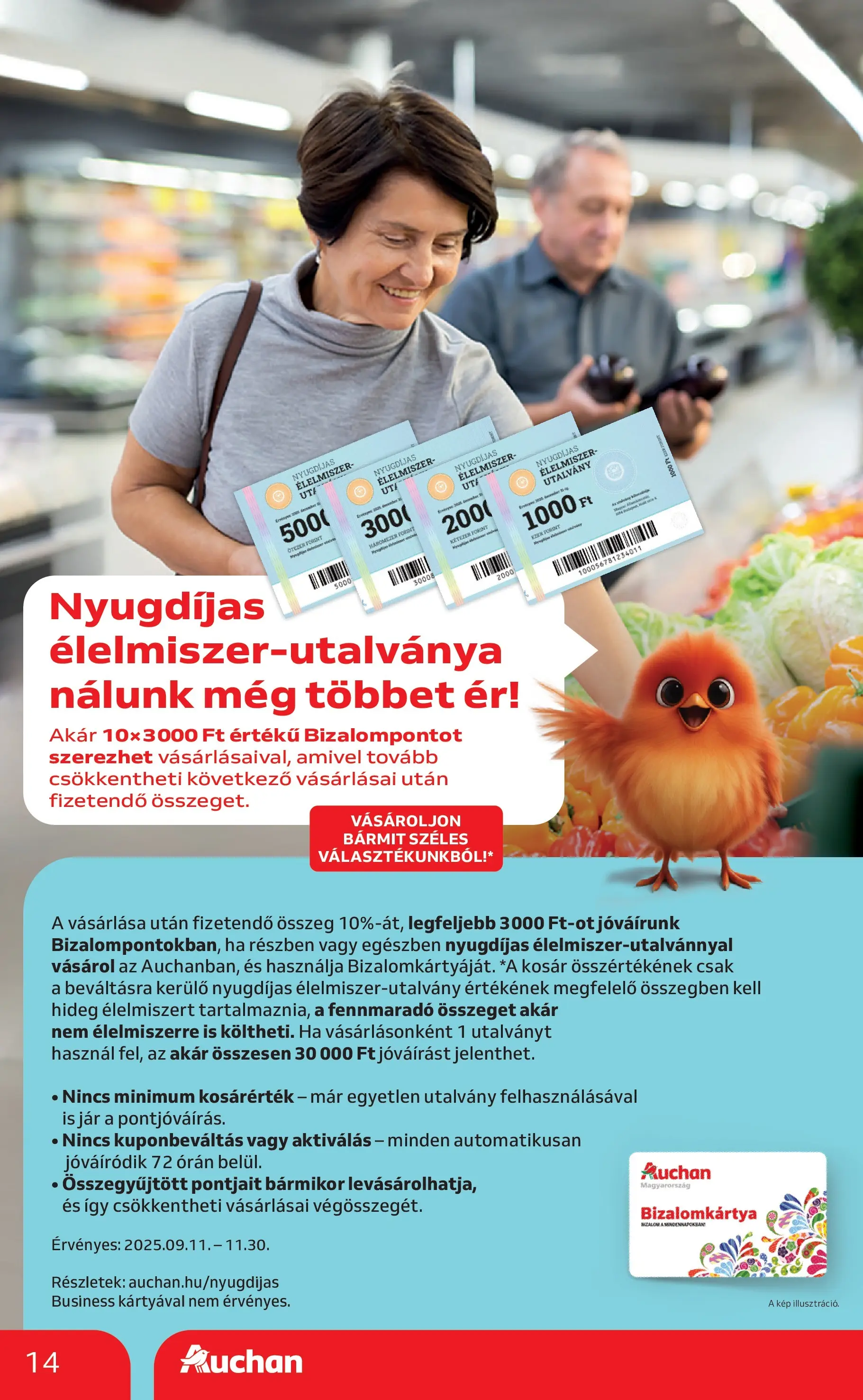 Auchan Akciós újság Szeged - 2025.10.09. -tól/töl > akció, lapozható szórólap 🛍️ | Oldal: 14 | Termékek: Kosár