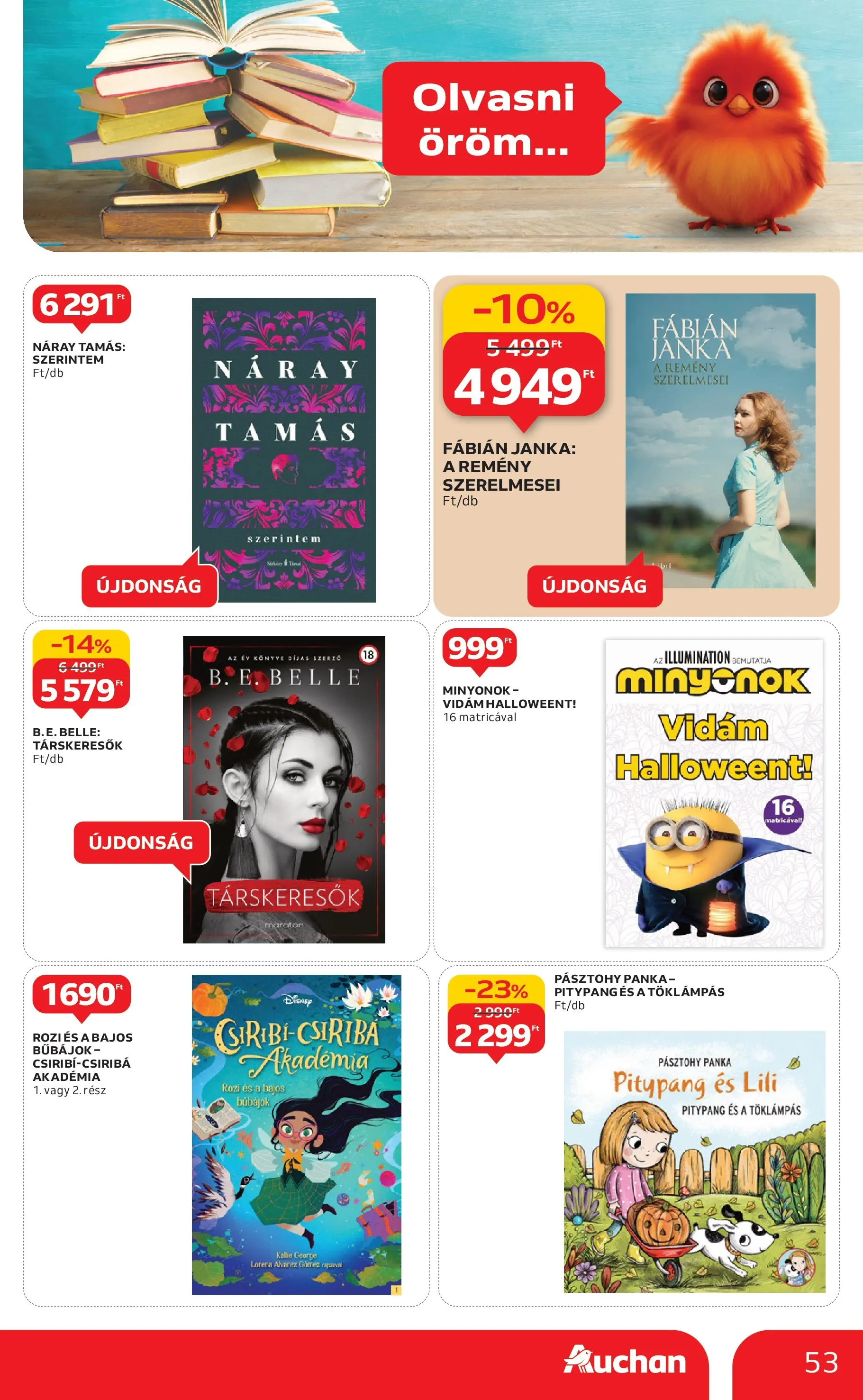 Auchan Akciós újság Szeged - 2025.10.09. -tól/töl > akció, lapozható szórólap 🛍️ | Oldal: 53
