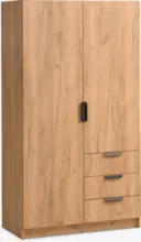 JYSK JYSK Гардероб JENSLEV 96x176 2 врати 3 чекм. див натурален дъб - до 26-10-26
