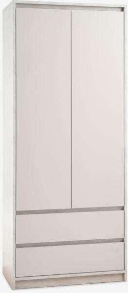 JYSK Dulap BILLUND 80x193 2 uși 2 sertare travertin/bej