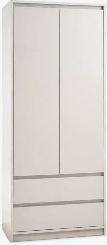 JYSK Dulap BILLUND 80x193 2 uși 2 sertare travertin/bej