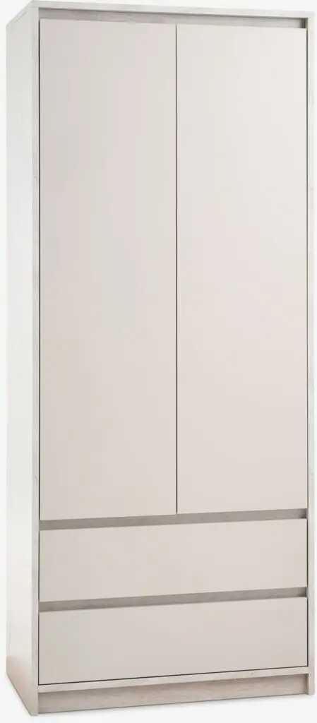 JYSK Dulap BILLUND 80x193 2 uși 2 sertare travertin/bej