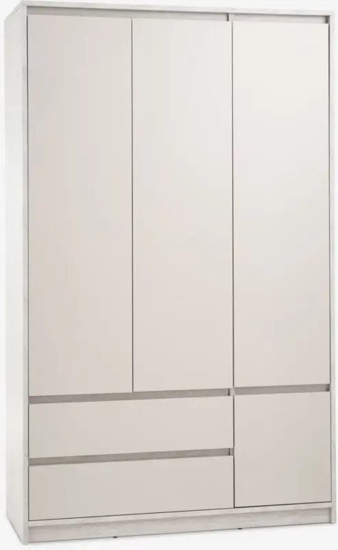 JYSK Dulap BILLUND 119x193 4 uși 2 sertare travertin/bej