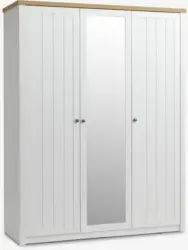 JYSK Dulap MARKSKEL 162x210 alb/stejar natur