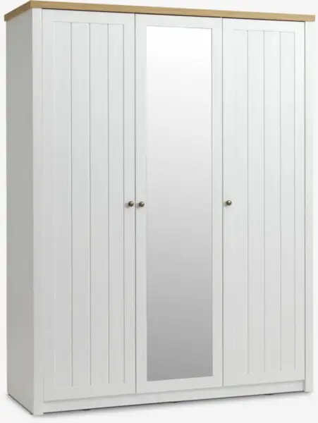 JYSK Dulap MARKSKEL 162x210 alb/stejar natur