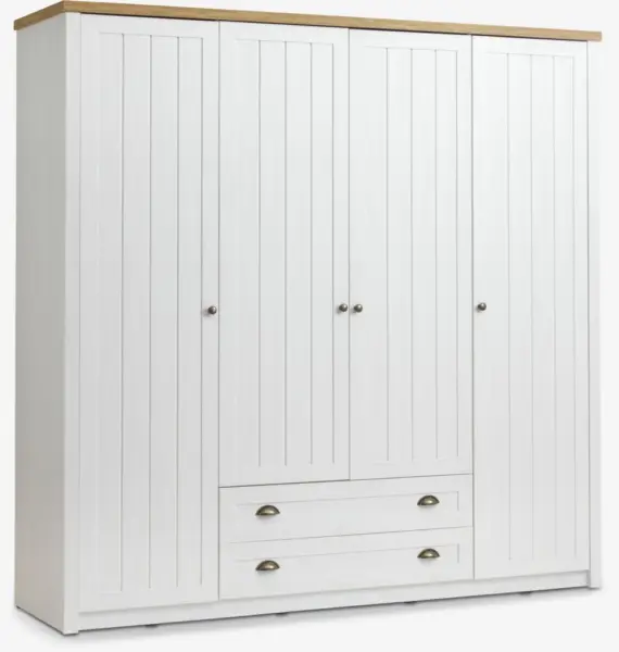 JYSK Dulap MARKSKEL 212x210 alb/stejar natur