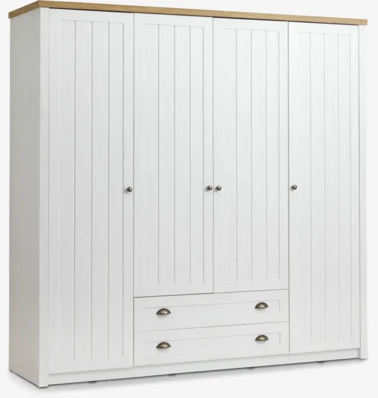 JYSK Dulap MARKSKEL 212x210 alb/stejar natur