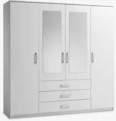 JYSK Гардероб VELLERUP 200x200 комби бял
