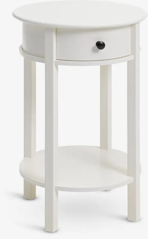 JYSK Noptieră EGEBY 1 sertar albă
