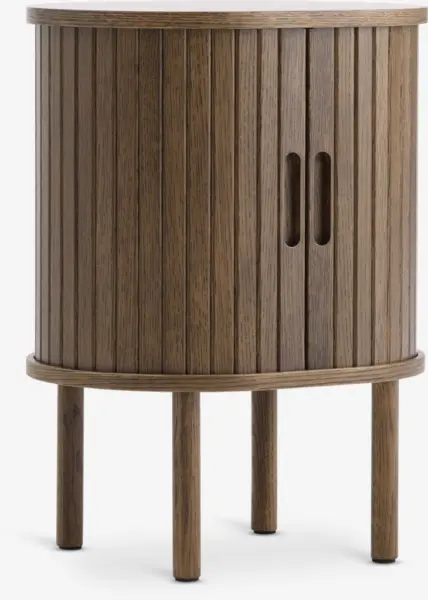 JYSK Noptieră LYNGVIG 2 uși tambur stejar &icirc;nchis