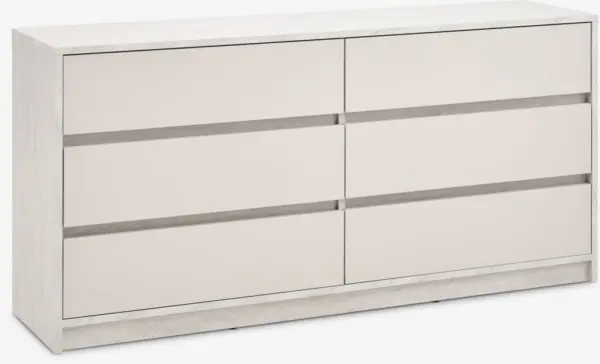 JYSK Comodă 3+3 sertare BILLUND aspect travertin/bej