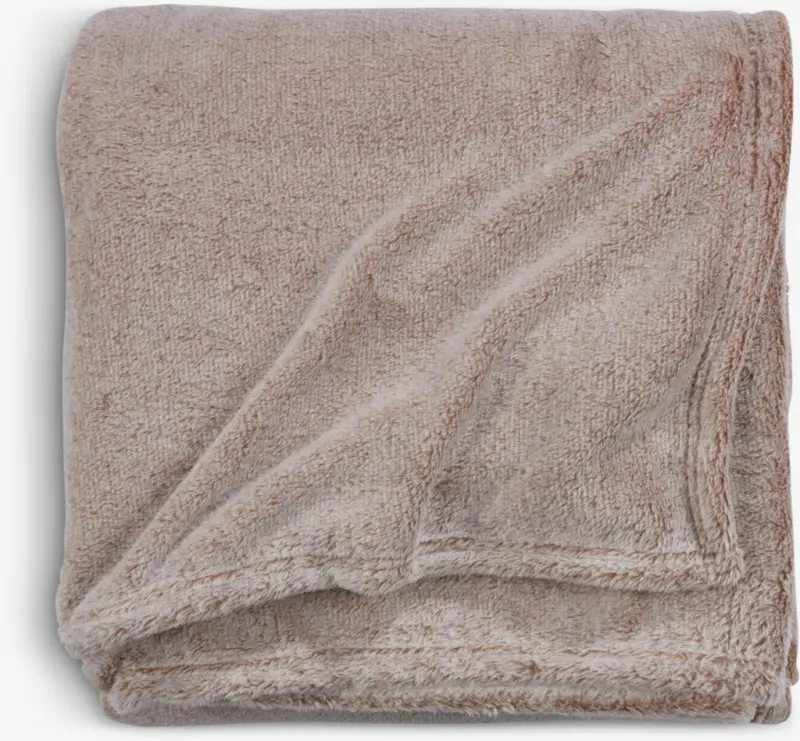 JYSK Одеяло KRATTFIOL 200x220 полар сивокафяво