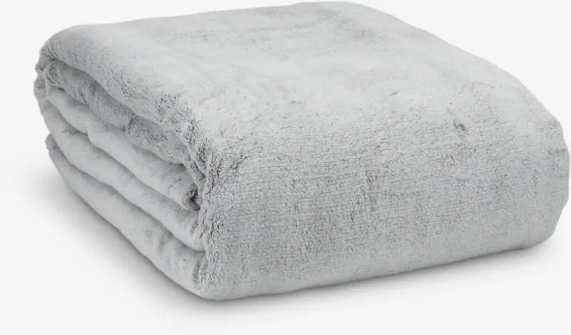 JYSK Pătură fleece KRATTFIOL 200x220 gri