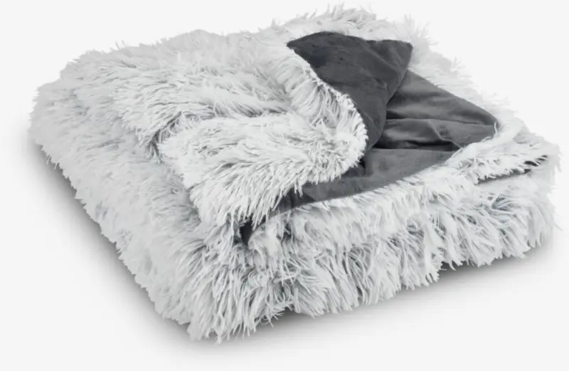 JYSK Pătură LOTUS 135x195 alb/gri