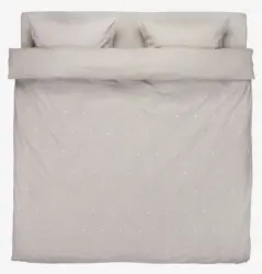 JYSK Lenjerie pat+cearșaf ELLIE 200x220 gri deschis