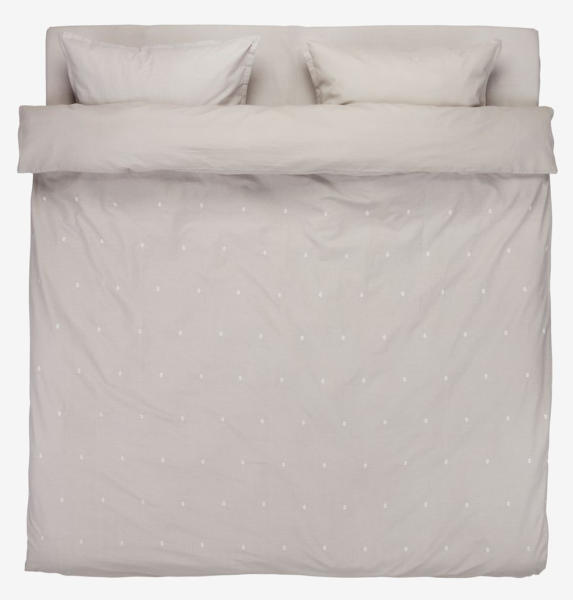 JYSK Lenjerie pat+cearșaf ELLIE 200x220 gri deschis