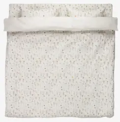 JYSK Lenjerie pat+cearșaf SUSSI 200x220 albă