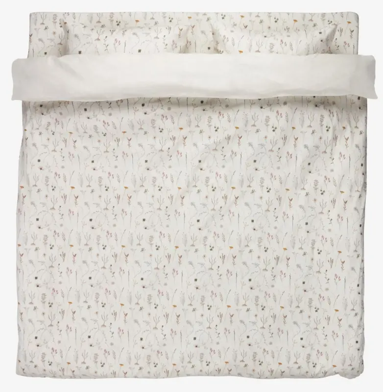 JYSK Lenjerie pat+cearșaf SUSSI 200x220 albă