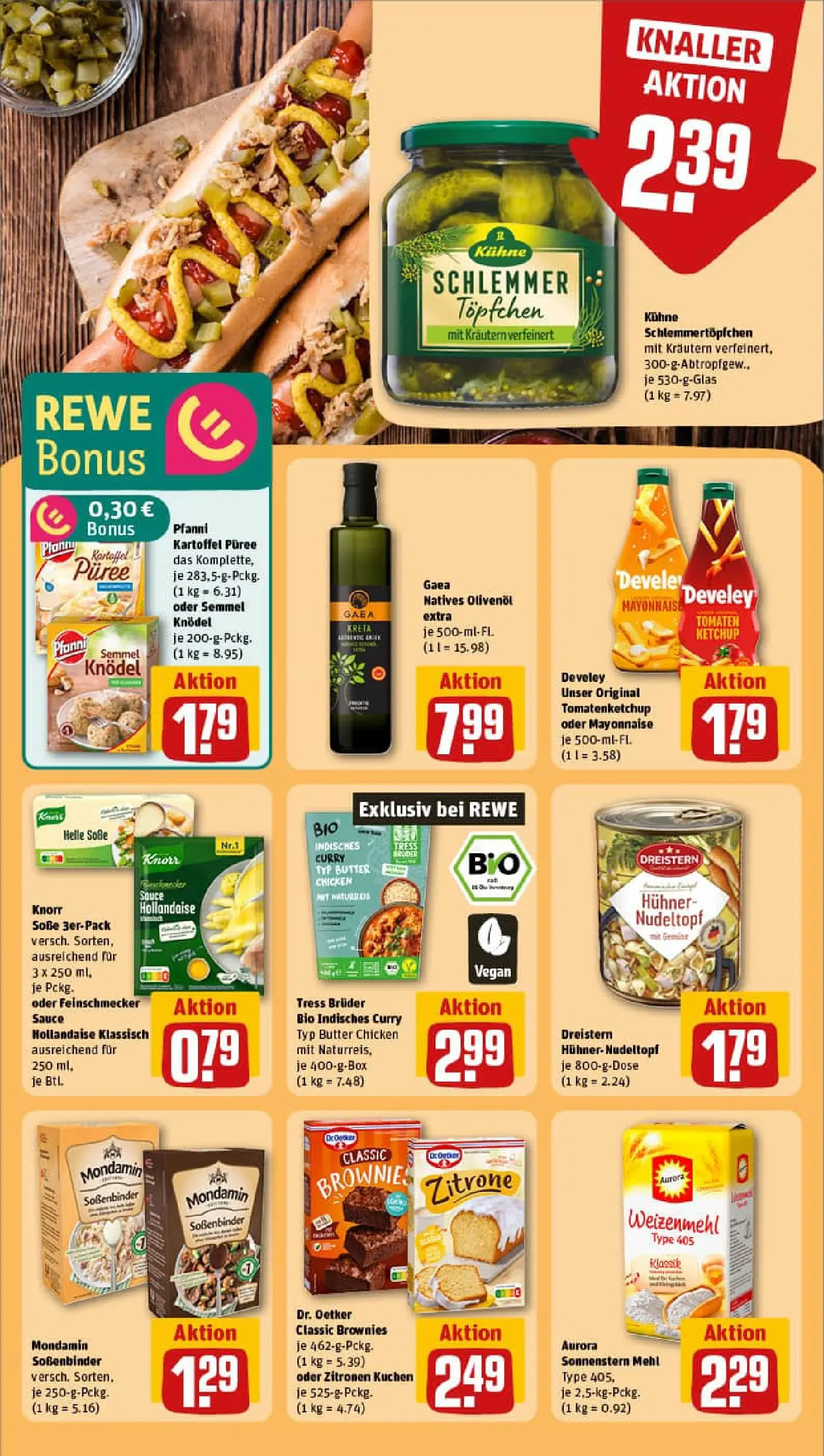 REWE Prospekt ab 13.10.2025 zum Blättern » Angebote | Seite: 22 | Produkte: Mehl, Olivenol, Weizenmehl, Knorr