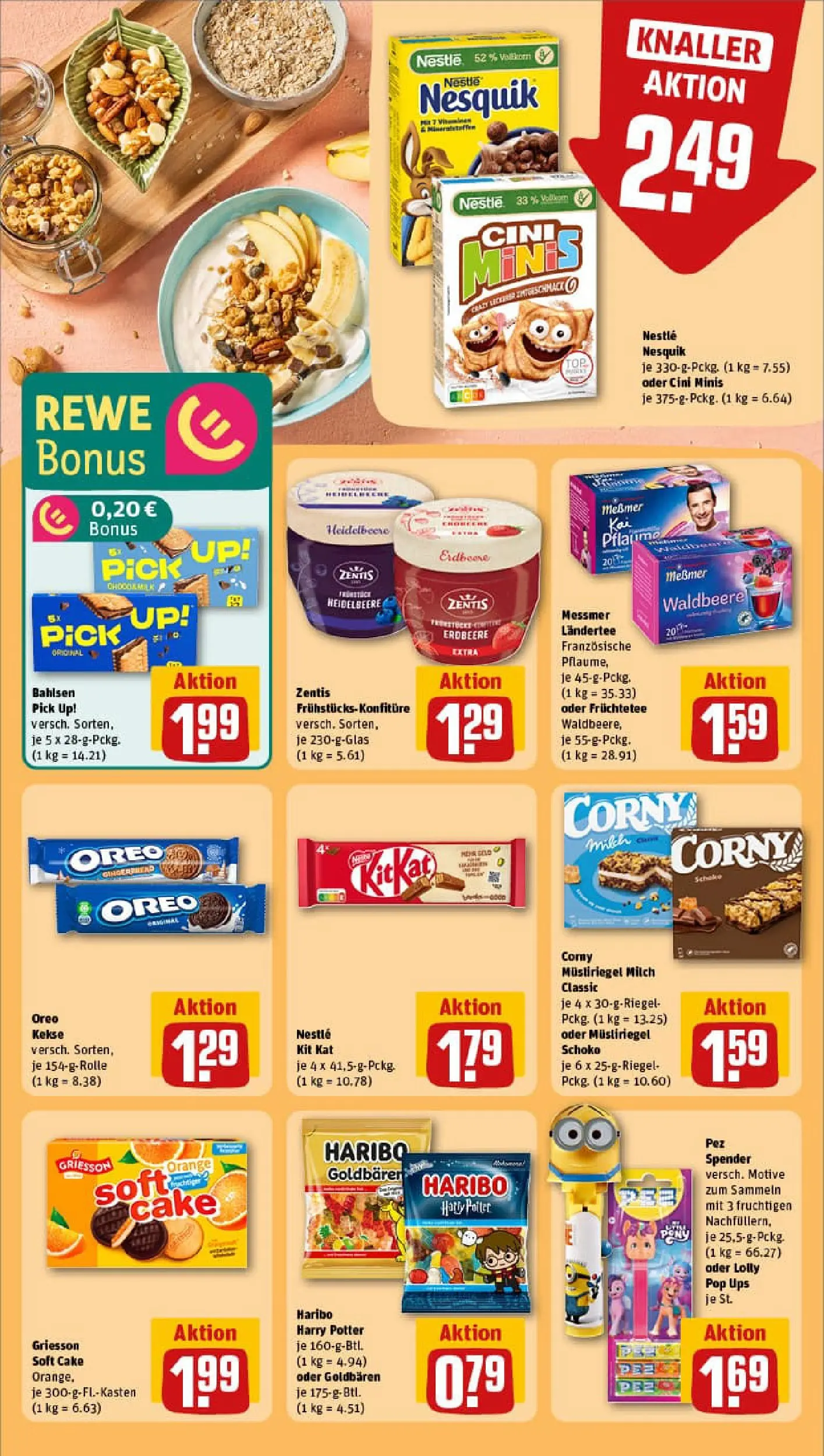 REWE Prospekt ab 13.10.2025 zum Blättern » Angebote | Seite: 17 | Produkte: Nesquik, Haribo, Messmer, Kekse