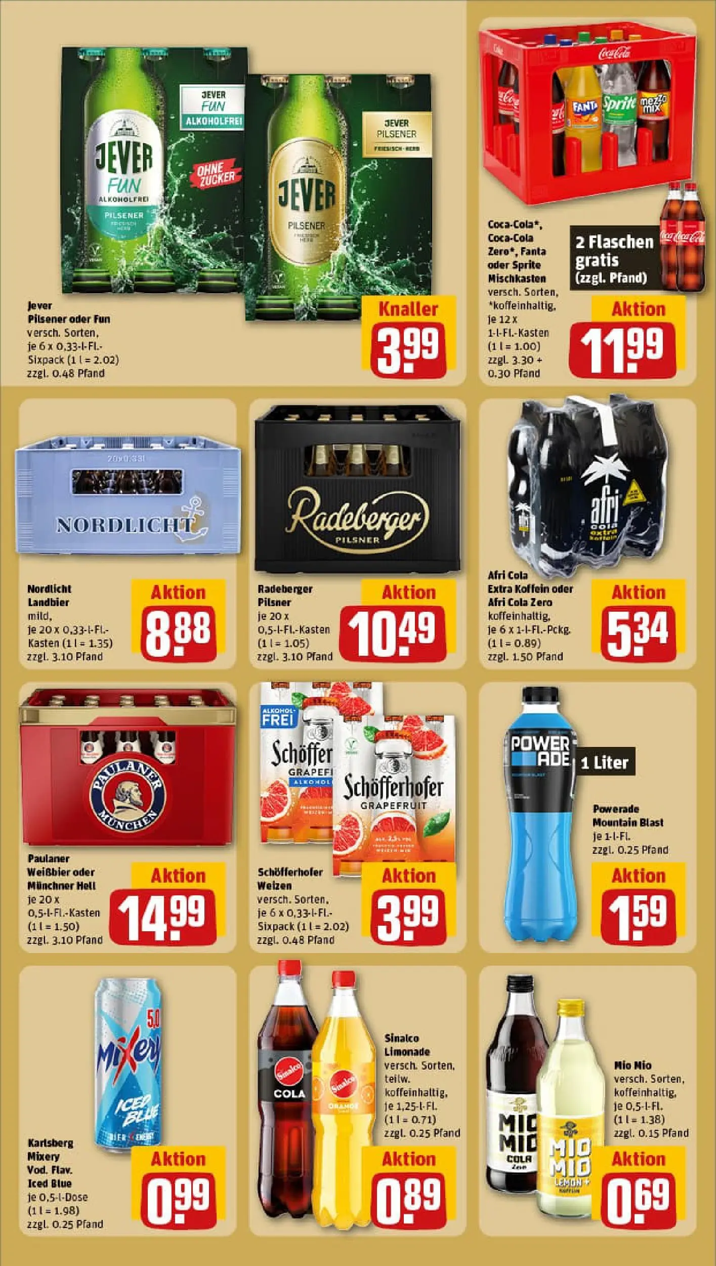 REWE Prospekt ab 13.10.2025 zum Blättern » Angebote | Seite: 16 | Produkte: Sprite, Grapefruit, Jever, Paulaner