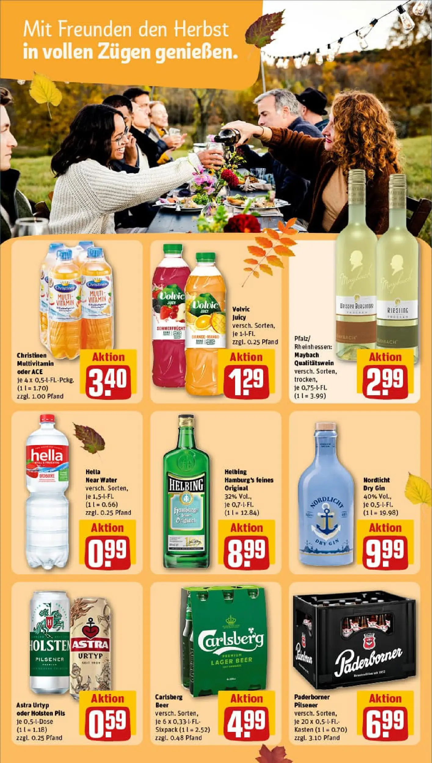 REWE Prospekt ab 13.10.2025 zum Blättern » Angebote | Seite: 19 | Produkte: Pils, Holsten, Gin, Volvic