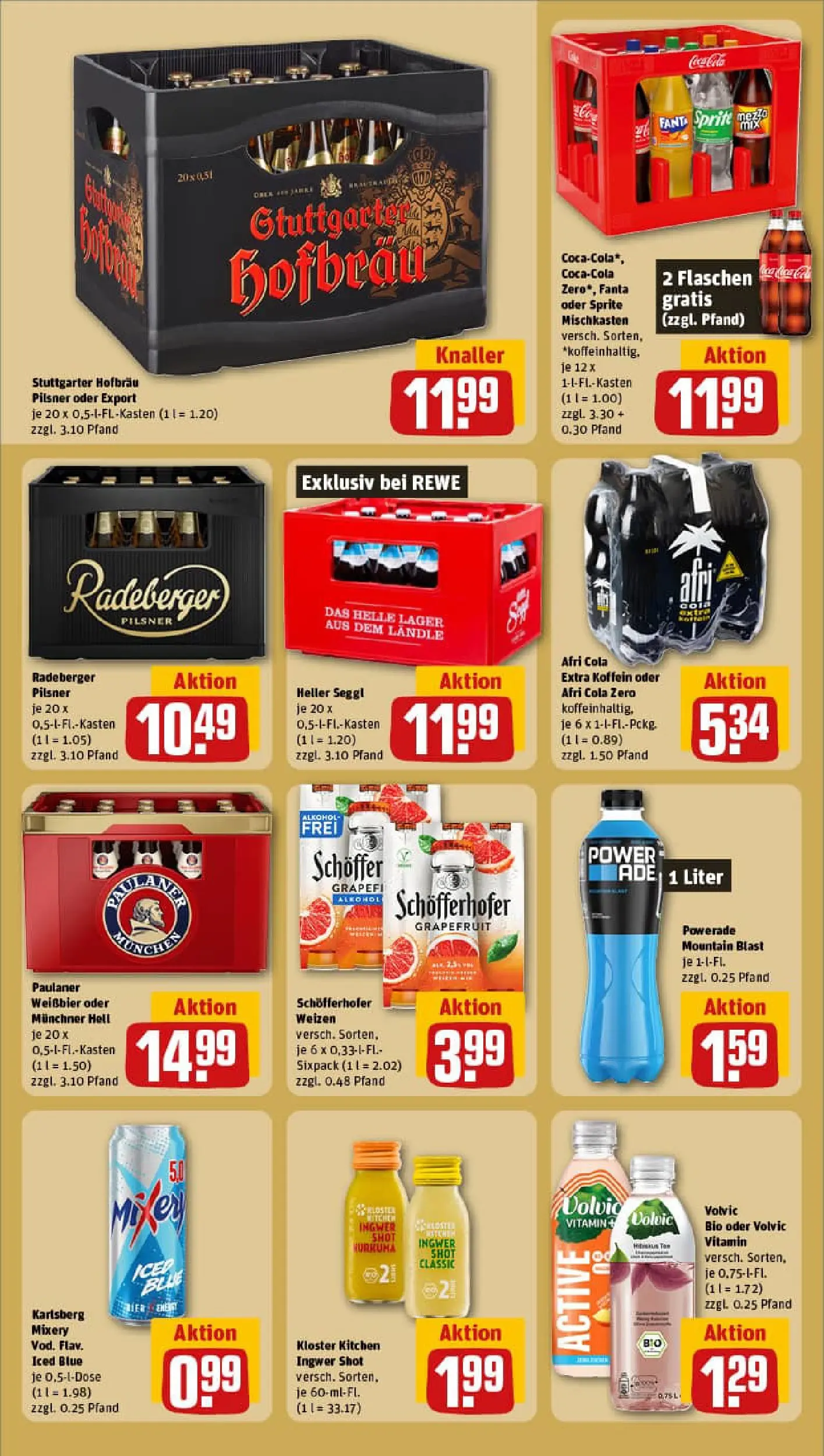 REWE Prospekt ab 13.10.2025 zum Blättern » Angebote | Seite: 14 | Produkte: Sprite, Volvic, Radeberger pilsner, Paulaner