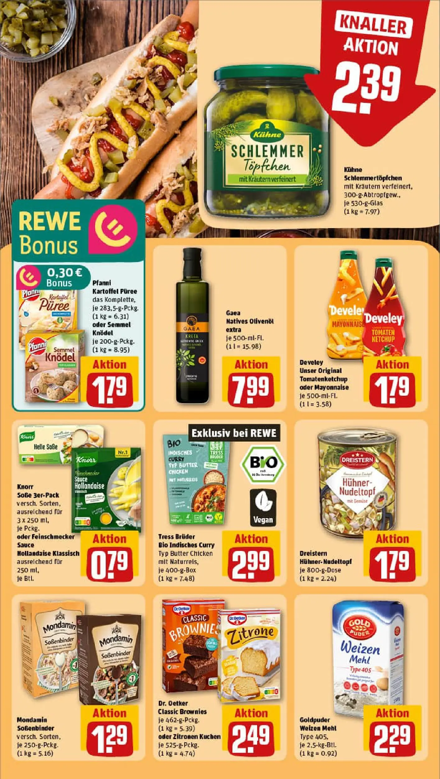 REWE Prospekt ab 13.10.2025 zum Blättern » Angebote | Seite: 16 | Produkte: Puder, Mayonnaise, Soße, Zitronen