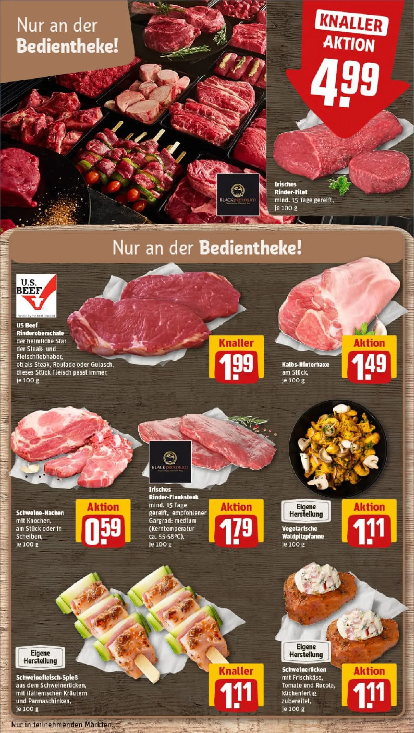 REWE Prospekt ab 13.10.2025 zum Blättern » Angebote | Seite: 10 | Produkte: Rinderfilet, Schweinenacken, Schweinerucken, Fleisch