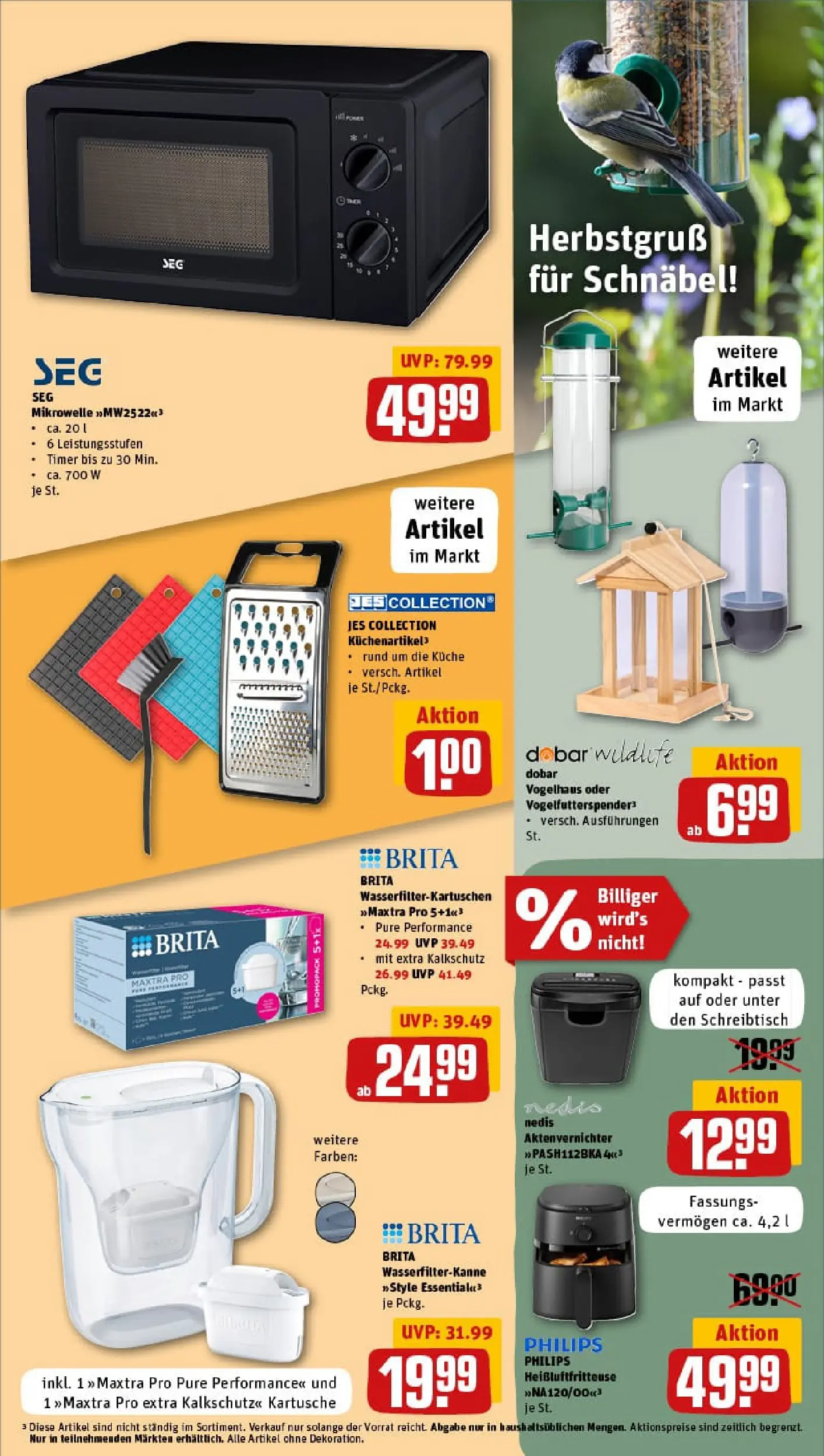REWE Prospekt ab 13.10.2025 zum Blättern » Angebote | Seite: 23 | Produkte: Philips, Aktenvernichter, Küche, Heißluftfritteuse
