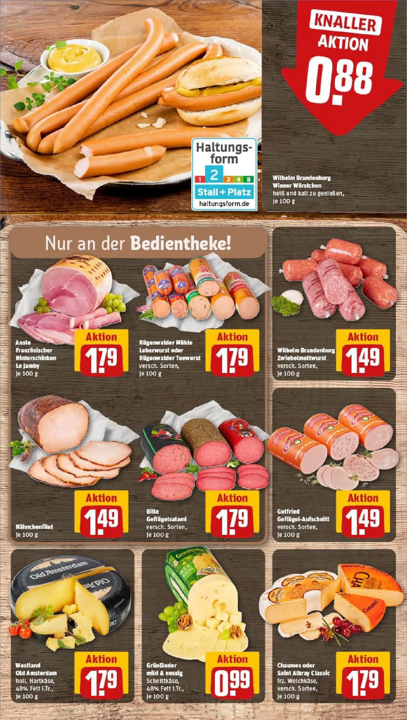 REWE Prospekt ab 13.10.2025 zum Blättern » Angebote | Seite: 9 | Produkte: Mühle, Wiener wurstchen, Grunlander, Salami