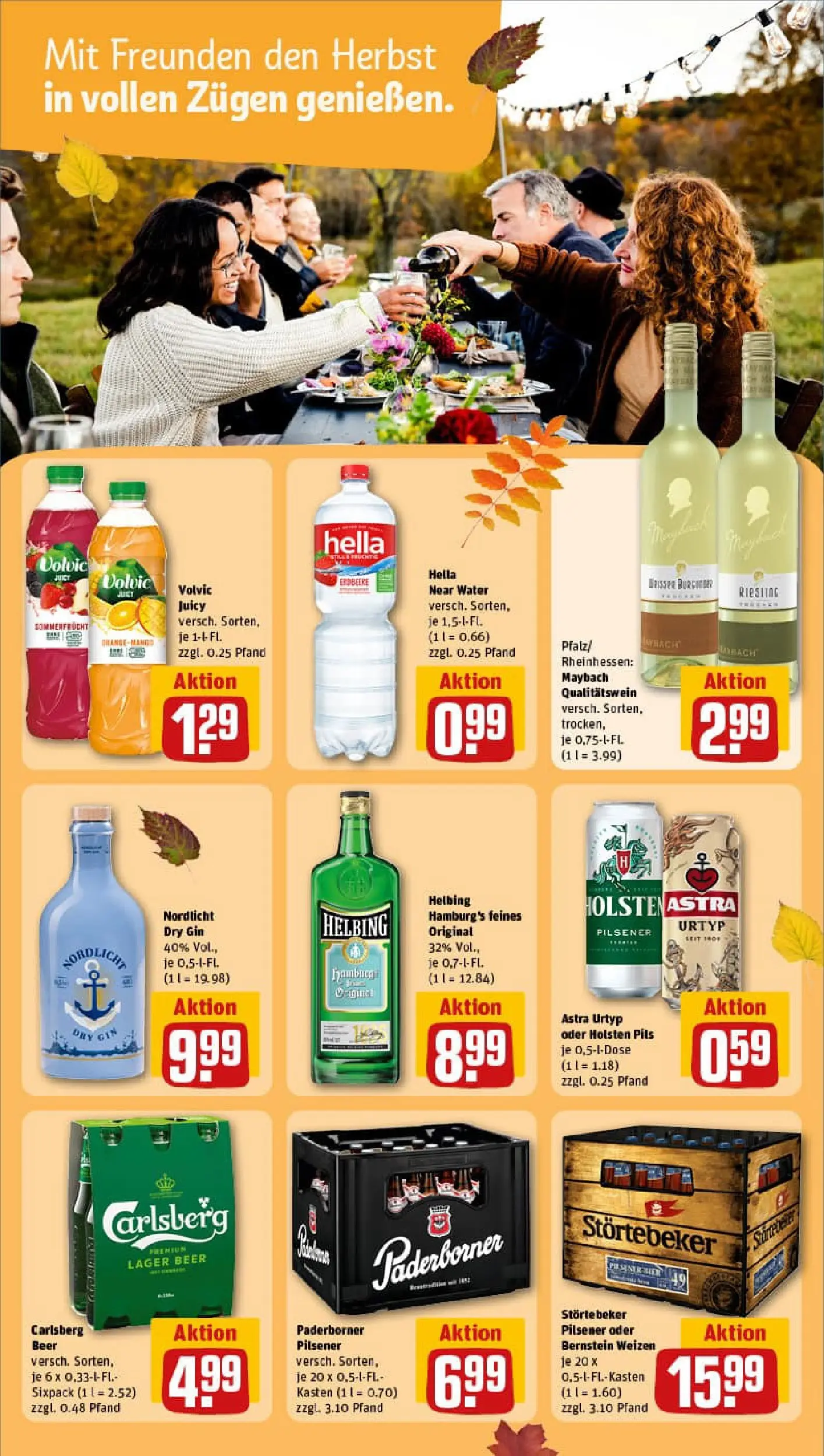 REWE Prospekt ab 13.10.2025 zum Blättern » Angebote | Seite: 19 | Produkte: Carlsberg, Holsten, Hella, Volvic