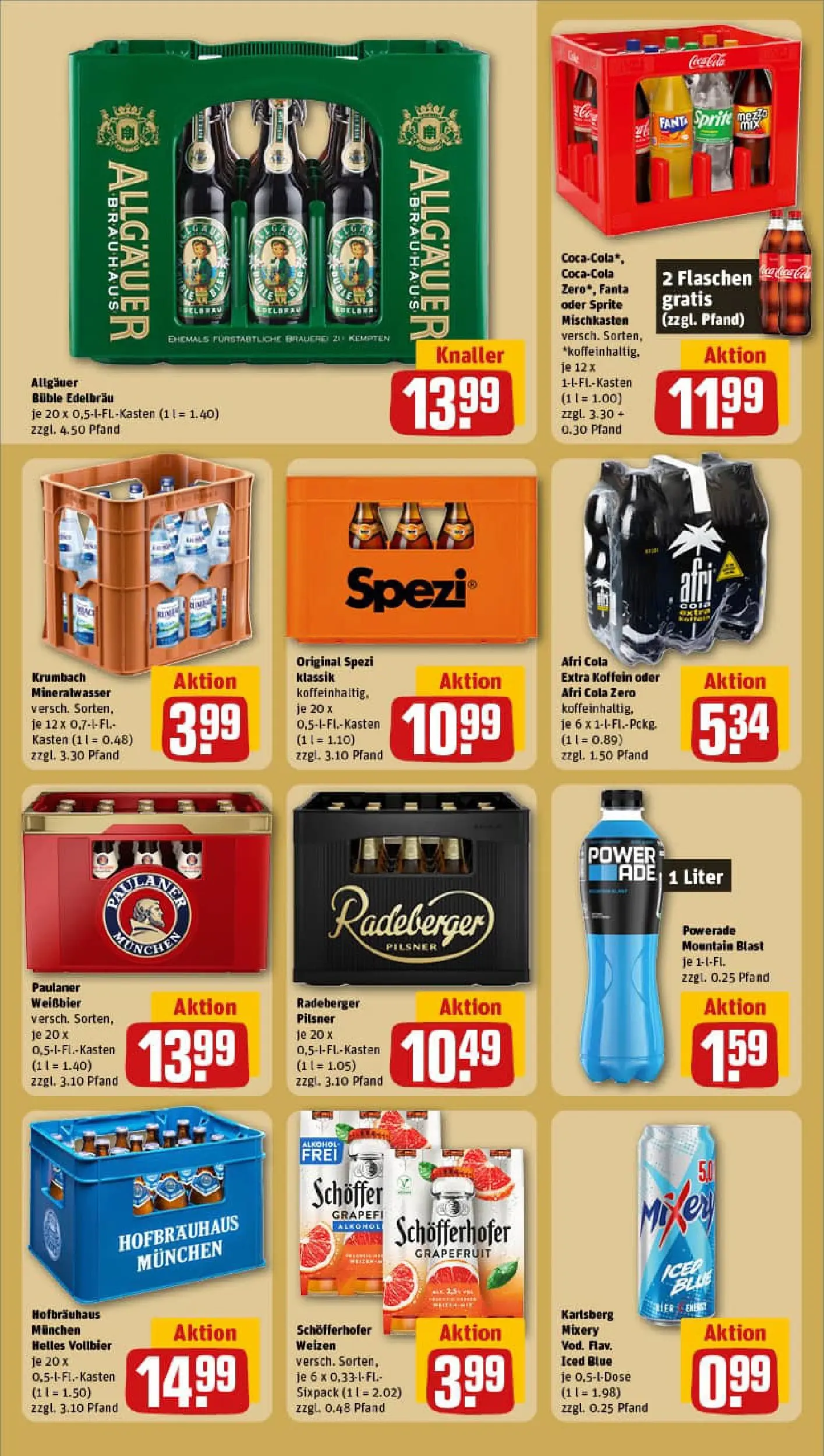 REWE Prospekt ab 13.10.2025 zum Blättern » Angebote | Seite: 18 | Produkte: Weißbier, Powerade, Radeberger pilsner, Paulaner