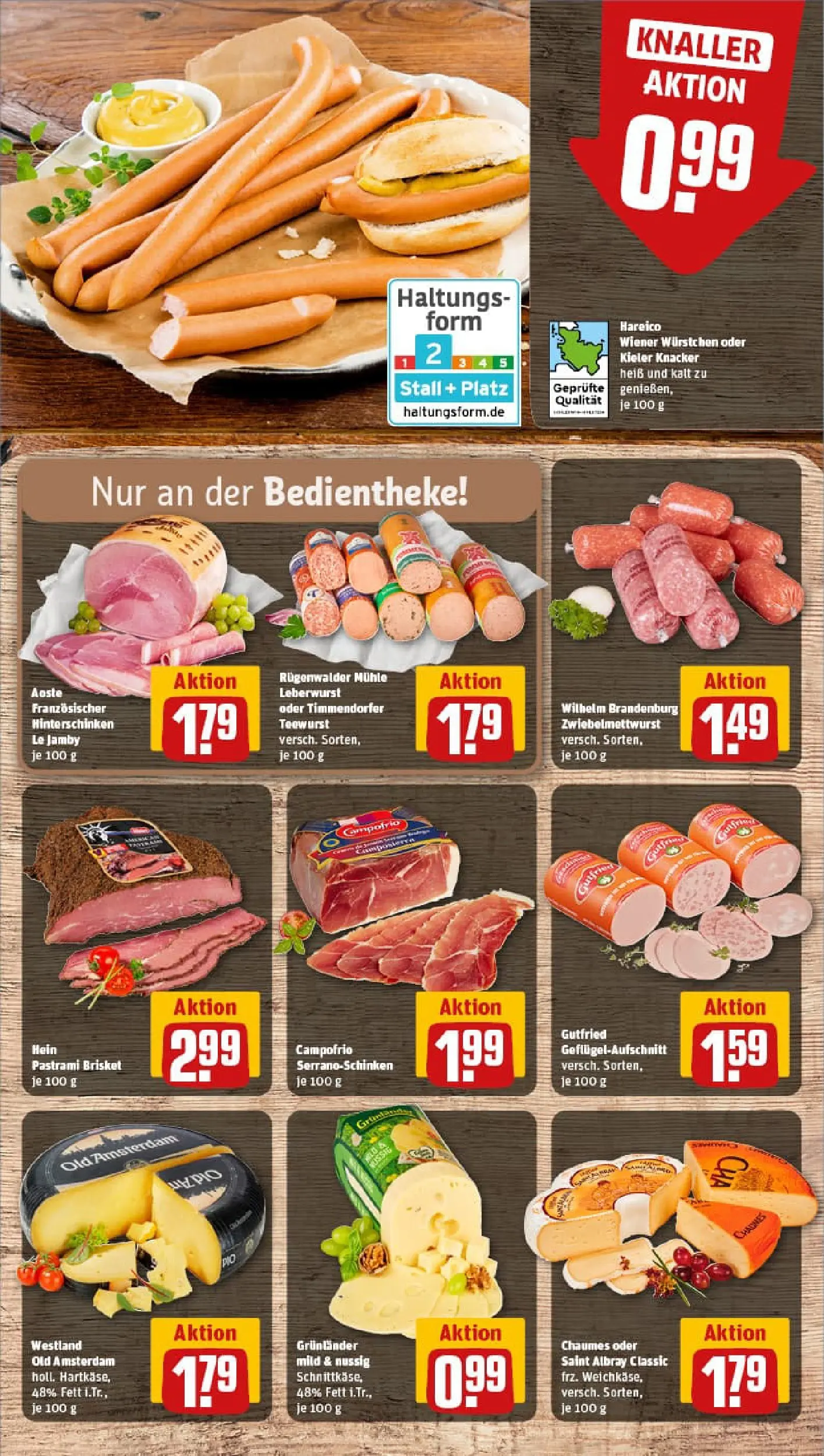 REWE Prospekt ab 13.10.2025 zum Blättern » Angebote | Seite: 9 | Produkte: Mühle, Wiener wurstchen, Grunlander