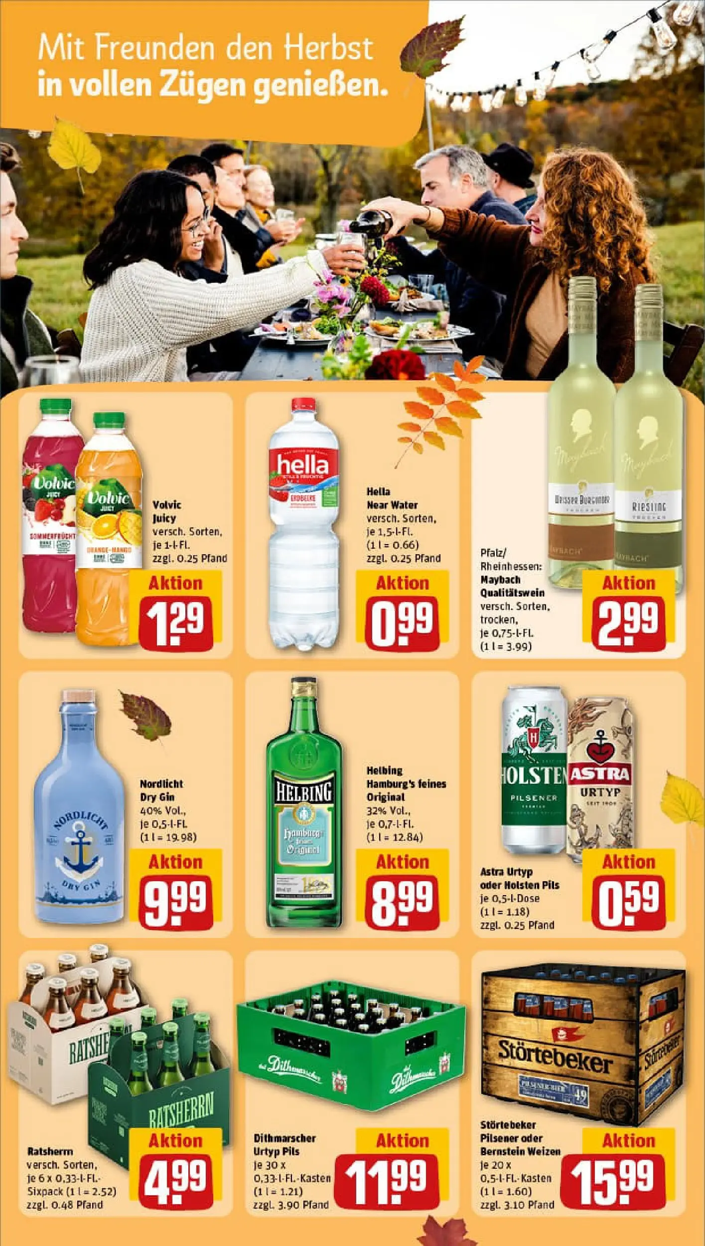 REWE Prospekt ab 13.10.2025 zum Blättern » Angebote | Seite: 17 | Produkte: Astra, Holsten, Hella, Gin