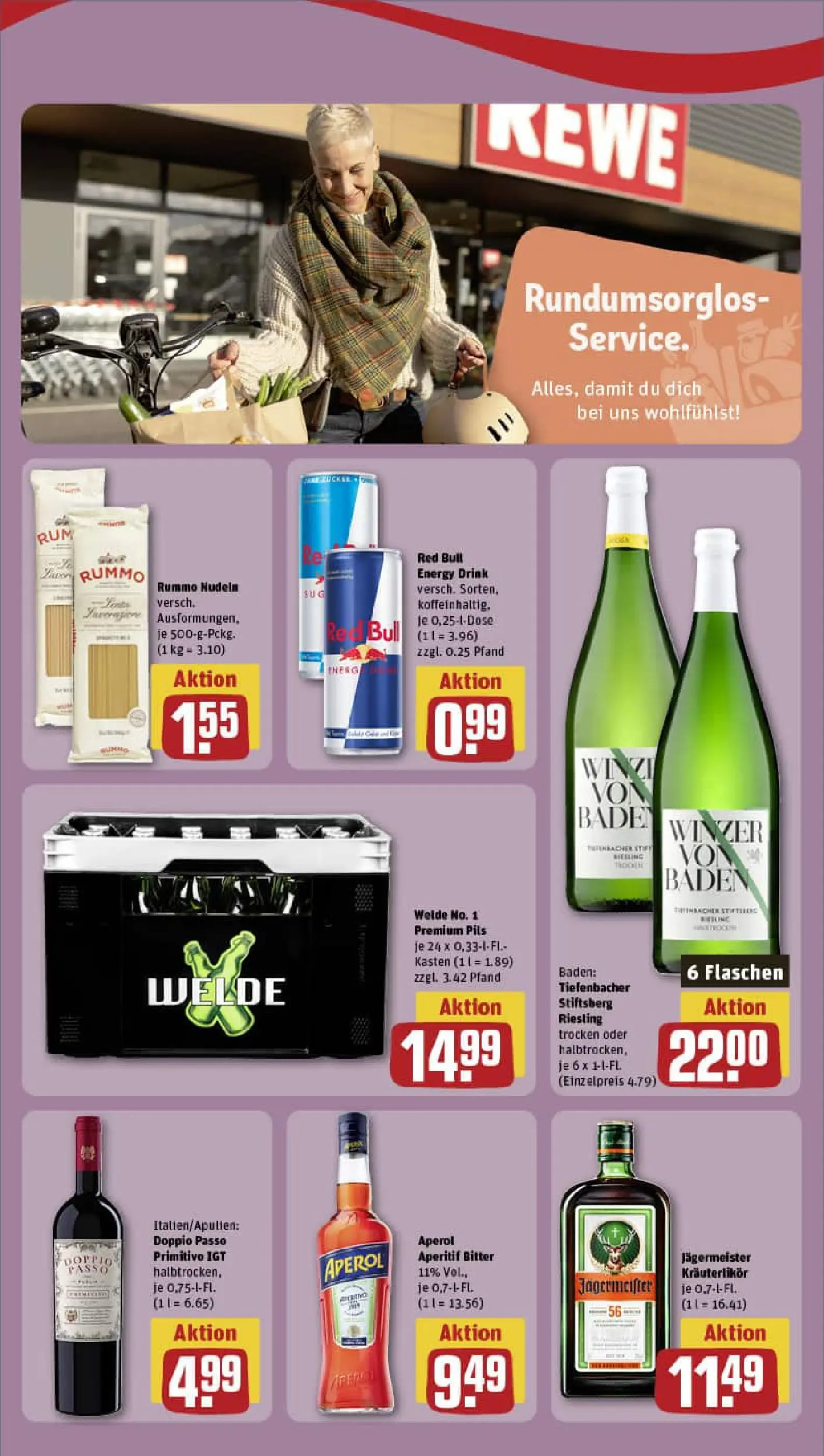 REWE Prospekt ab 13.10.2025 zum Blättern » Angebote | Seite: 3 | Produkte: Pils, Doppio passo primitivo, Jägermeister, Doppio Passo