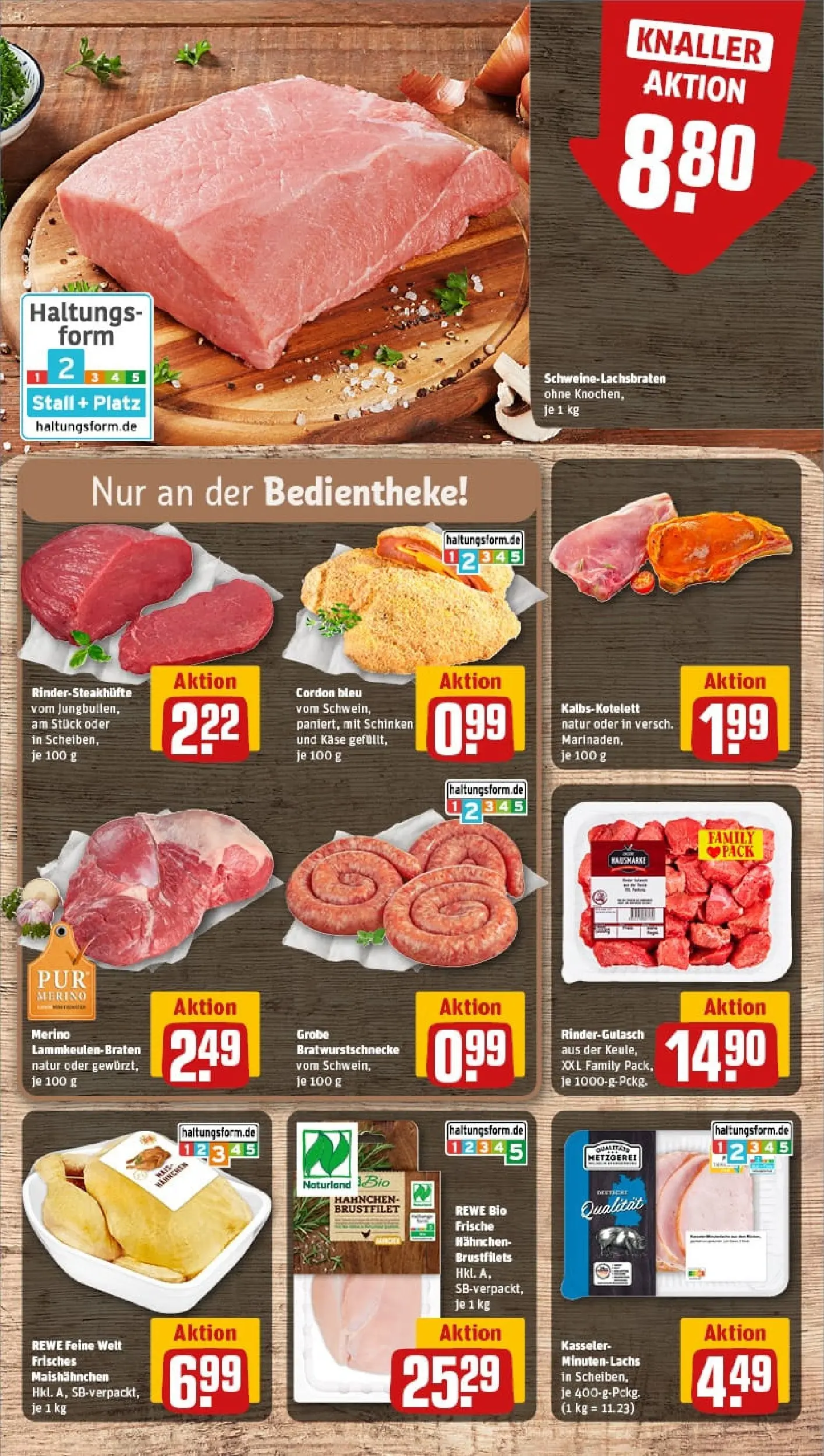 REWE Prospekt ab 13.10.2025 zum Blättern » Angebote | Seite: 10 | Produkte: Rougette ofenkase, Bresso, Salami, Schinken