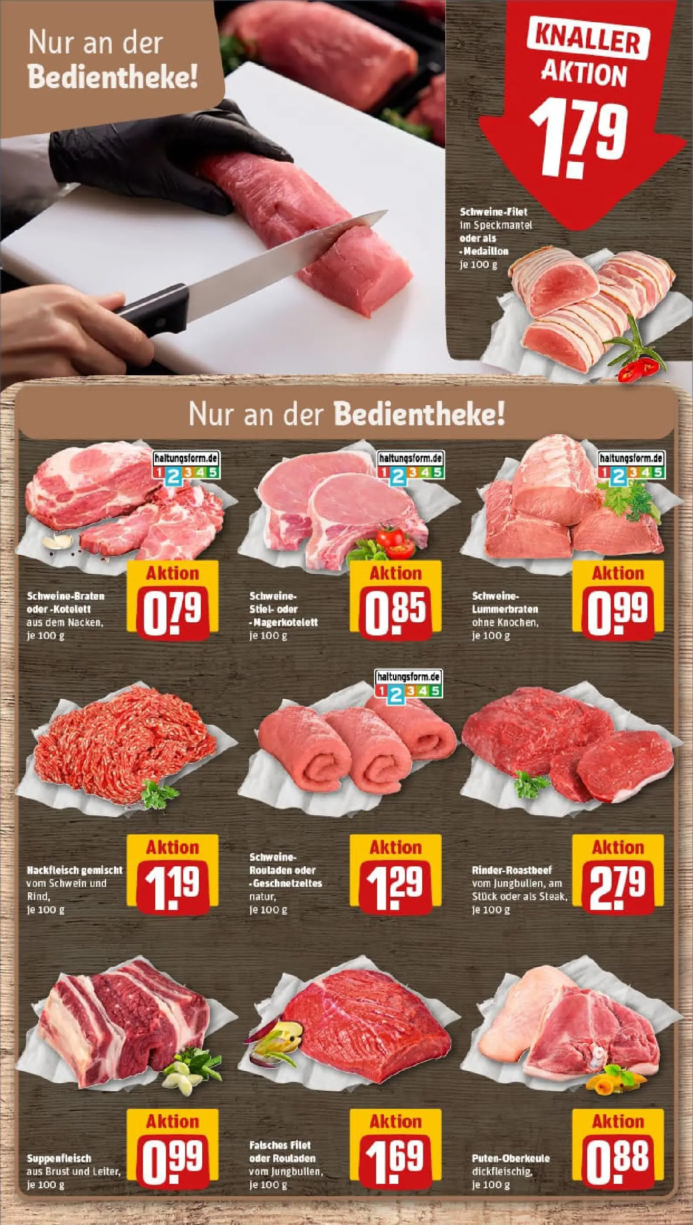 REWE Prospekt ab 13.10.2025 zum Blättern » Angebote | Seite: 8 | Produkte: Schweinefilet, Suppenfleisch, Hackfleisch