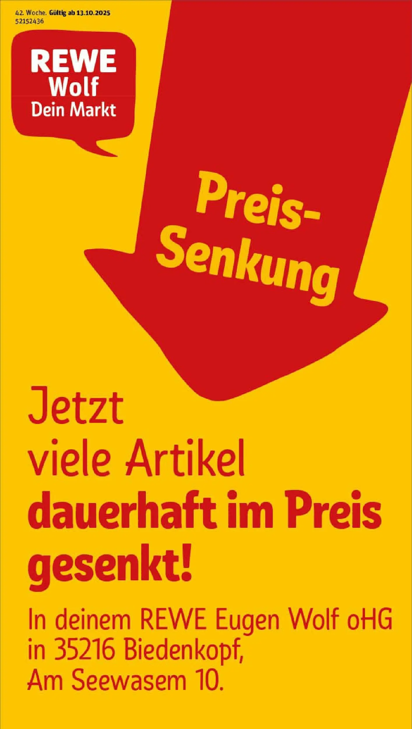 REWE Prospekt ab 13.10.2025 zum Blättern » Angebote | Seite: 1
